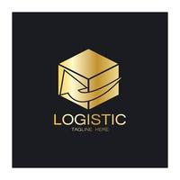 logistiek logo icoon illustratie vector ontwerp distributie symbool levering van goederen economie financiën