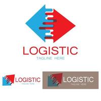 logistiek logo icoon illustratie vector ontwerp distributie symbool levering van goederen economie financiën