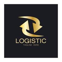 logistiek logo icoon illustratie vector ontwerp distributie symbool levering van goederen economie financiën