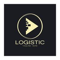 logistiek logo icoon illustratie vector ontwerp distributie symbool levering van goederen economie financiën