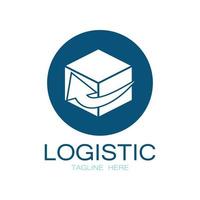 logistiek logo icoon illustratie vector ontwerp distributie symbool levering van goederen economie financiën