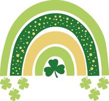 st Patrick dag regenboog geïsoleerd vector illustratie Aan wit achtergrond