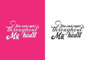 gelukkig Valentijnsdag dag t-shirt brief typografie ontwerp vrij vector