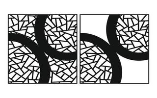 decoratief bloemen patronen, meetkundig sjabloon voor cnc laser snijdend vector