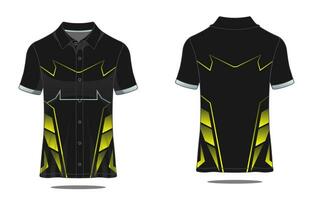 sjabloon t-shirt polo uniform vector