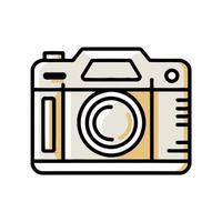 minimalistisch en iconisch camera icoon vector