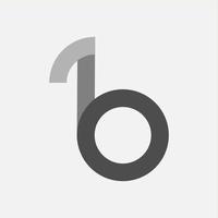 brief b icoon logo vector ontwerp sjabloon