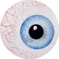 waterverf anatomie verzameling. blauw oog. menselijk lichaam onderdelen geïsoleerd Aan wit achtergrond. medisch illustratie vector