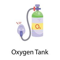modieus zuurstof tank vector