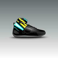 ontwerp van slepen ras schoenen met gravis racing vector motief