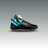 ontwerp van slepen ras schoenen met gravis racing vector motief