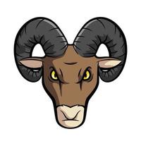 RAM schapen mascotte illustratie vector