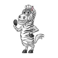 zebra glimlach illustratie vector