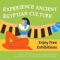 ervaring oude Egyptische cultuur, genieten vrij vector