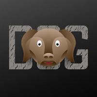 hond mascotte logo ontwerp sjabloon vector