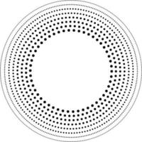 halftone stippel cirkel kader met kopiëren ruimte voor uw tekst of ontwerp vector