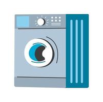 het wassen machine, elektrisch huishoudelijke apparaten voor huis vector
