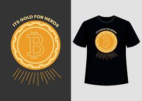 bitcoin crypto afdrukbare t overhemd ontwerp grafisch vector sjabloon