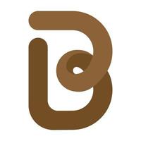 brief b logo ontwerp, modern logo ontwerpen vector