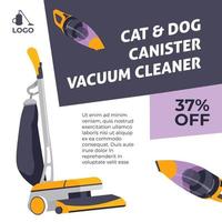 kat en hond bus vacuüm schoonmaakster kortingen vector