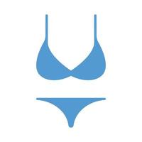 zwemkleding of bikini icoon geïsoleerd Aan wit achtergrond vector