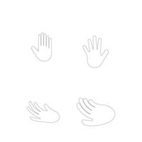 gemakkelijk hand- logo vector sjabloon