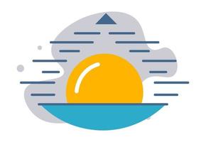 weer voorspelling, meteorologie temperatuur stijgen vector