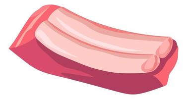 varkensvlees ribben voor barbecue, bbq vlees voor grillen vector