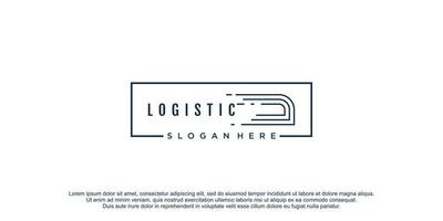 logistiek logo icoon ontwerp vector illustratie