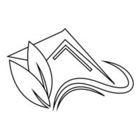 huis logo illustratie vector