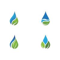 waterdruppel logo sjabloon vector