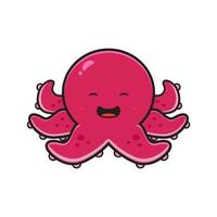 schattig Octopus logo mascotte karakter logo tekenfilm icoon illustratie vlak tekenfilm stijl ontwerp vector