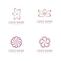 schoonheid plumeria icoon bloemen ontwerp illustratie symbool vector