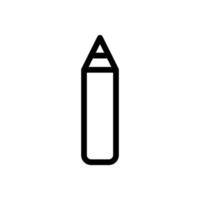 kantoor potlood icoon lijn geïsoleerd Aan wit achtergrond. zwart vlak dun icoon Aan modern schets stijl. lineair symbool en bewerkbare hartinfarct. gemakkelijk en pixel perfect beroerte vector illustratie