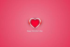 mooie Valentijnsdag achtergrond met rode en witte harten vector