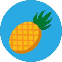 ananas fruit vlak icoon vector