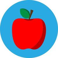 appel fruit vlak icoon vector