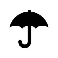 paraplu platte vector pictogram geïsoleerd op een witte achtergrond.