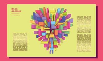 meetkundig rechthoekig laag achtergrond sjabloon kopiëren ruimte voor poster, banier, of kunst verwant ontwerp vector