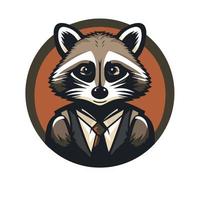 wasbeer hoofd dier logo karakter mascotte vector illustratie