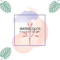 minimalistische ontwerp achtergrond in zacht regenboog pastel kleur. plein abstract borstel waterverf banier sjabloon voor sociaal media na, omslag, poster, geschenk kaart, brochure, folder, uitnodiging, aanplakbiljet vector