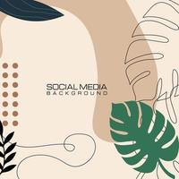 sociaal media post minimalistisch, plein vector