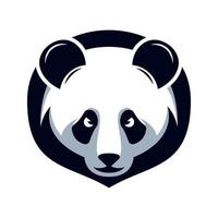 panda mascotte logo concept vector illustratie tekenfilm. geschikt voor logo, behang, banier, achtergrond, kaart, boek illustratie, t-shirt ontwerp, sticker, omslag, enz