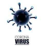 coronavirus wetenschappelijke witte bannerachtergrond vector