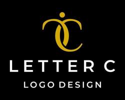 brief c c monogram gemakkelijk mooi vrouwelijk mode logo ontwerp. vector