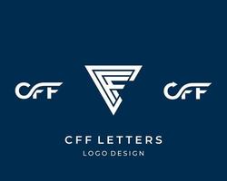 brief c f f monogram contant geld stromen bedrijf logo ontwerp. vector