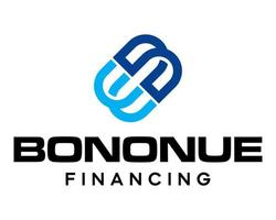 brief b monogram financiering bedrijf logo ontwerp. vector