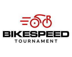 gezond fietser sport logo ontwerp. vector