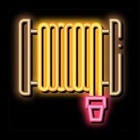 brandslang slang haspel neon gloed icoon illustratie vector