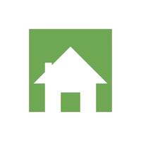 echt landgoed logo bouwer logo dak bouw logo ontwerp sjabloon vector illustratie